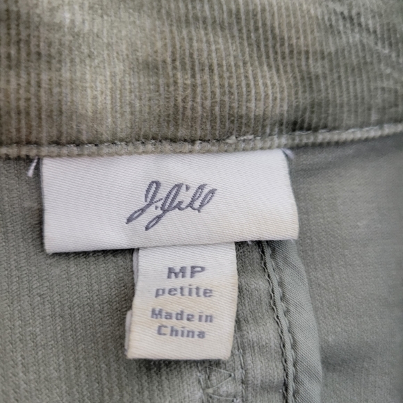 Womens J Jill Green Corduroy Button Front Jacket Size Med Petite - Picture 7 of 9